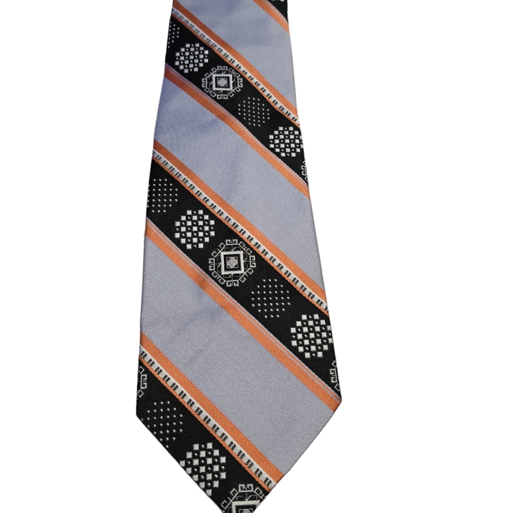 Vintage 70s Wide Falini Mens Necktie Label Hanging